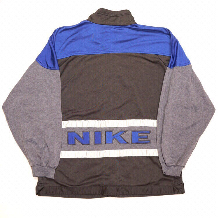 Vintage Nike Track Jacket Blue Large