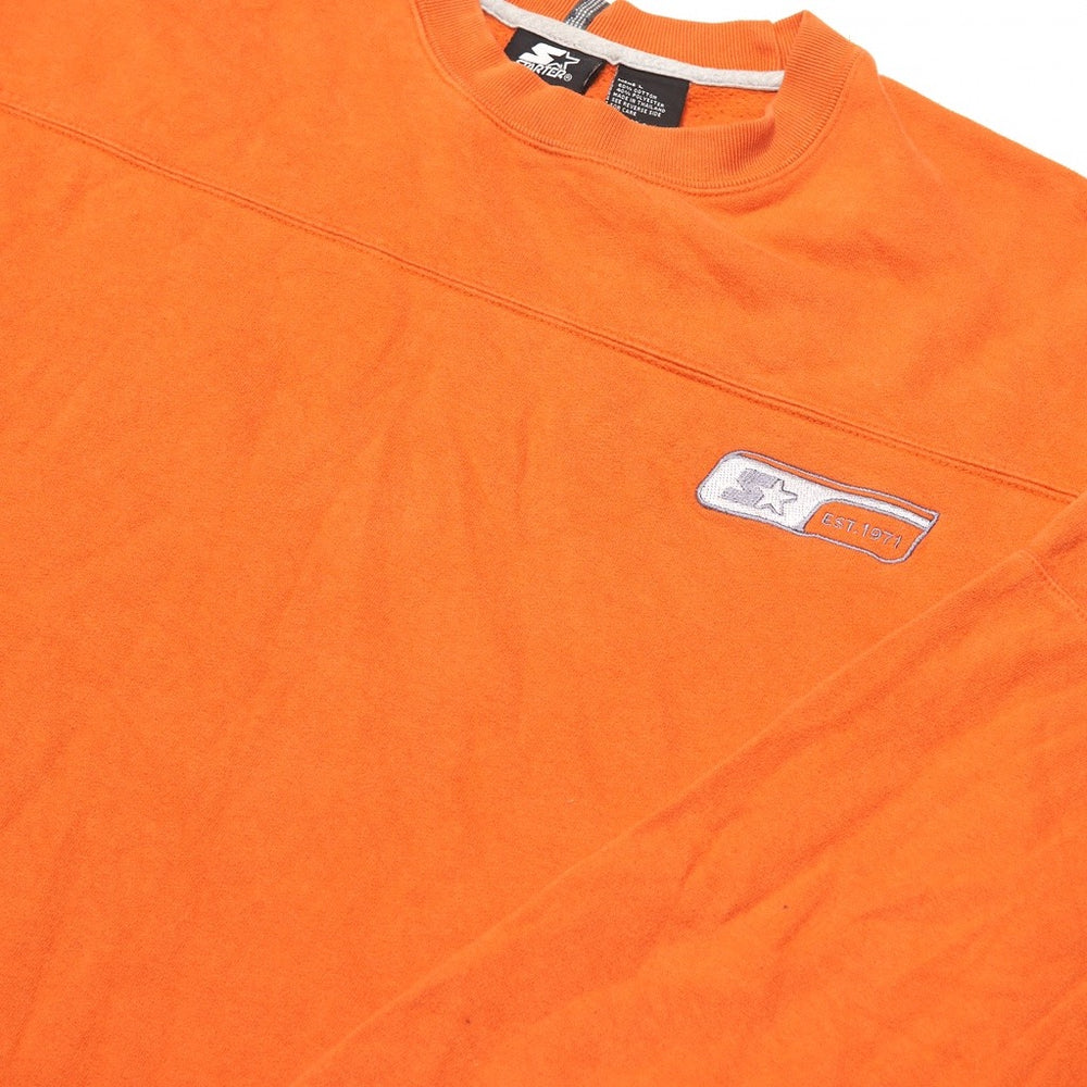 Vintage Starter Sweatshirt Orange XL
