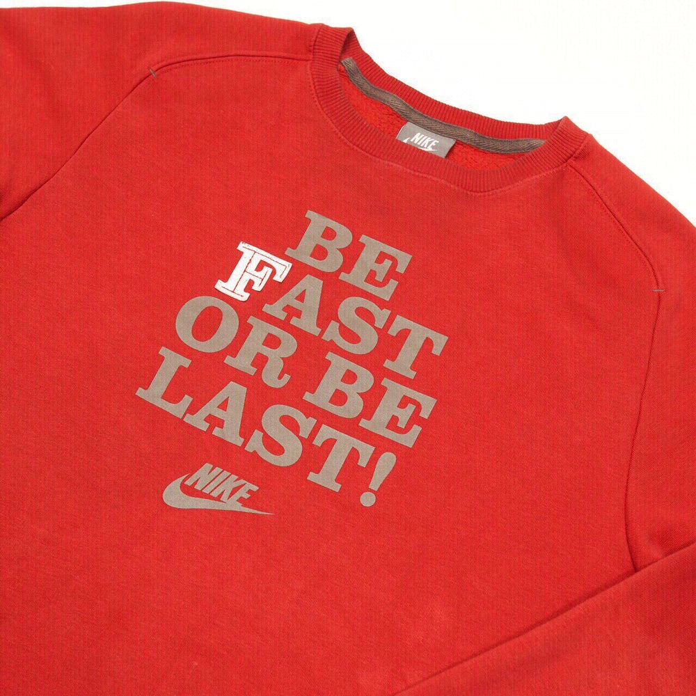 Vintage Nike Sweatshirt Red Medium