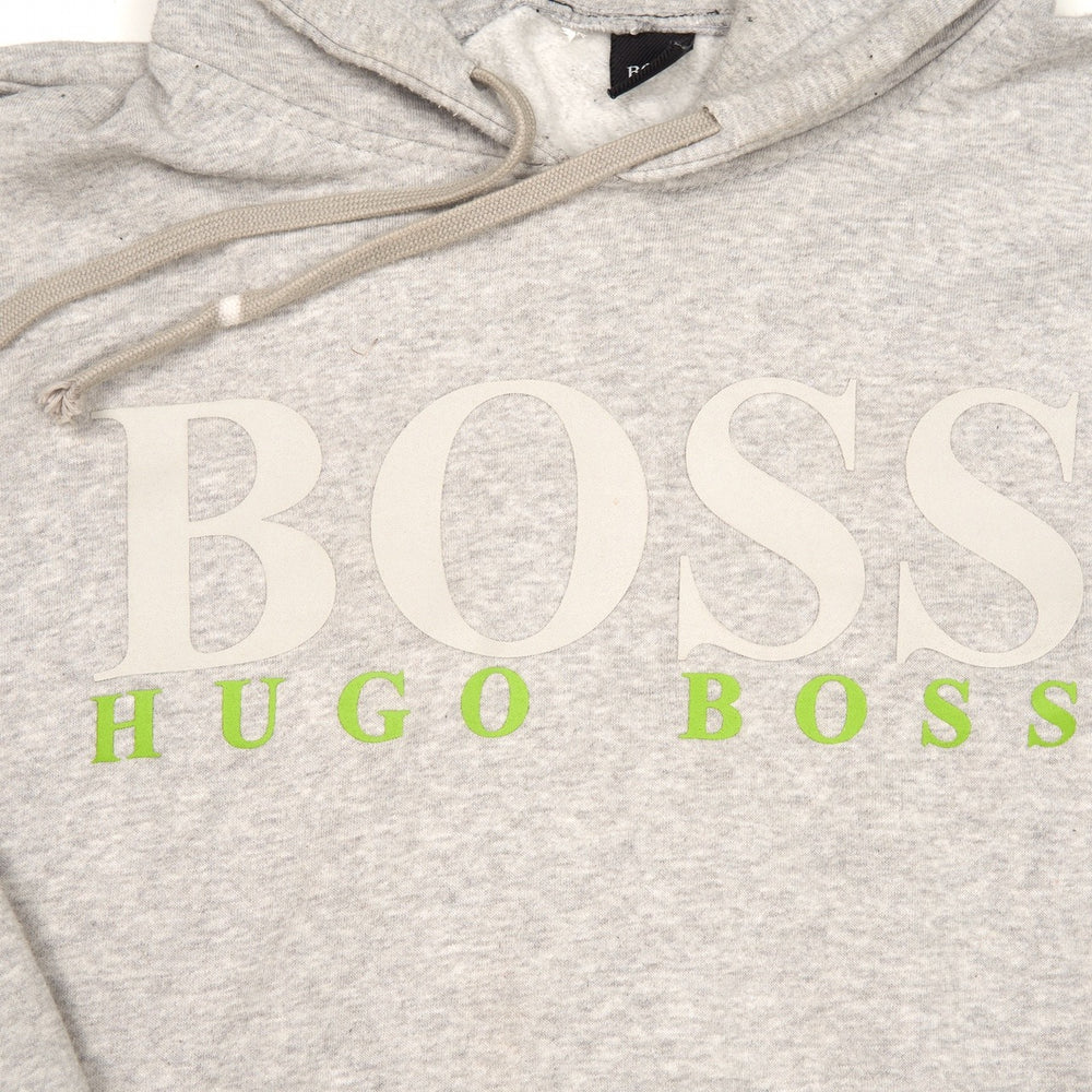 Vintage Hugo Boss Hoodie Grey Medium