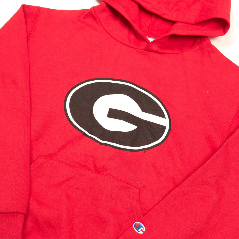Vintage Champion Hoodie Red Small