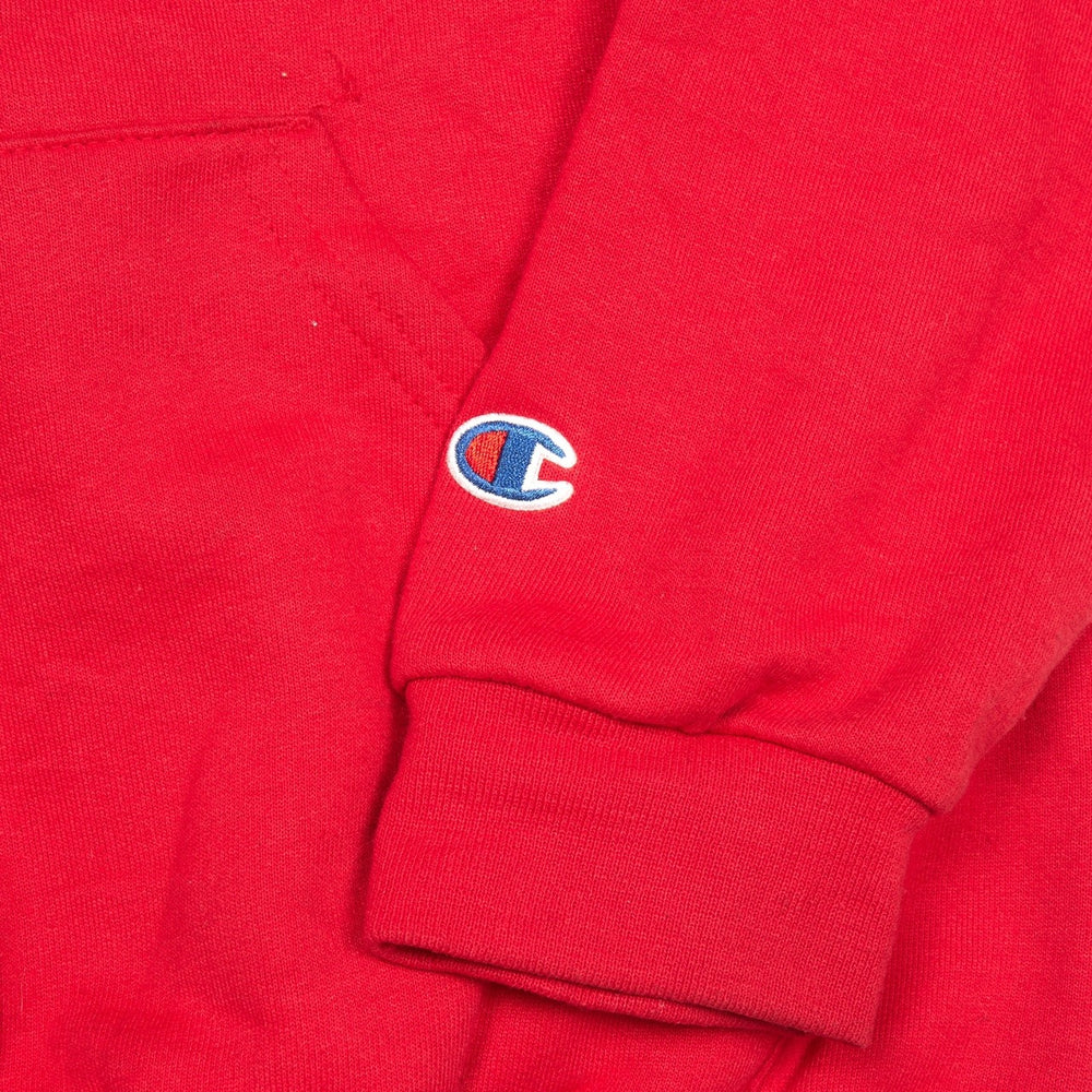 Vintage Champion Hoodie Red Small