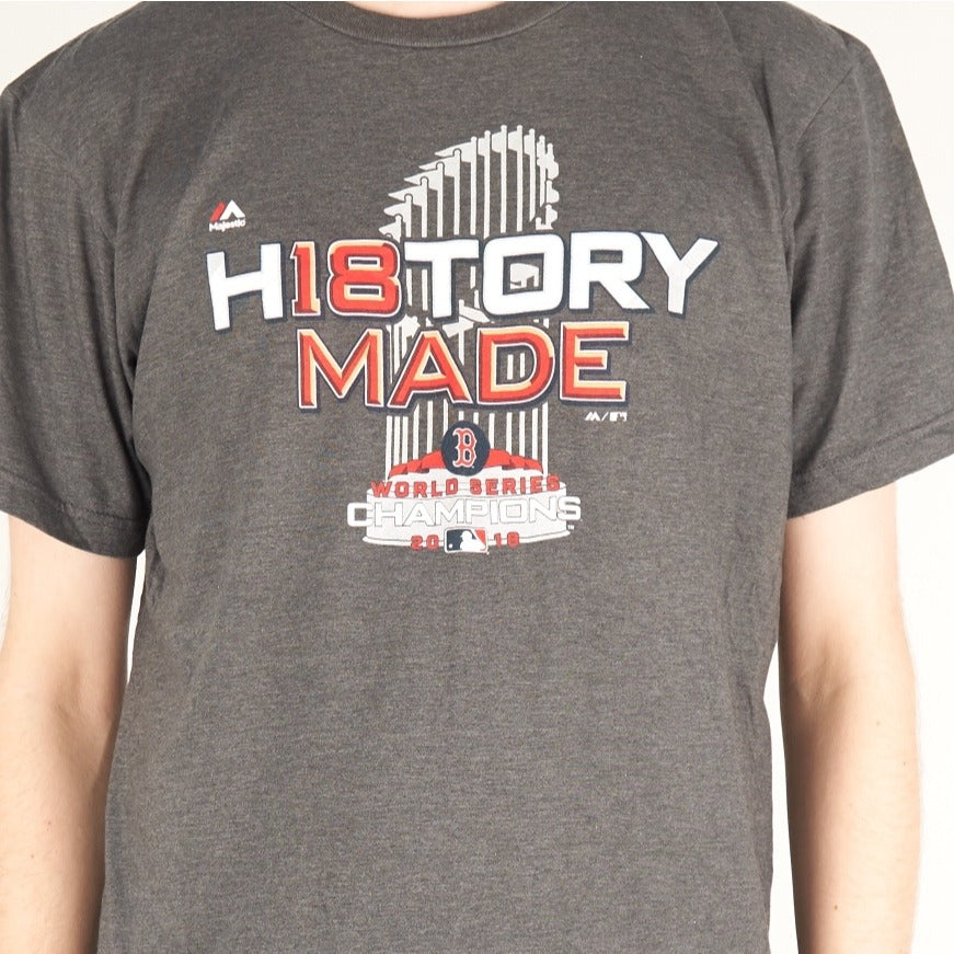 Vintage Red Sox MLB T-Shirt Grey Large