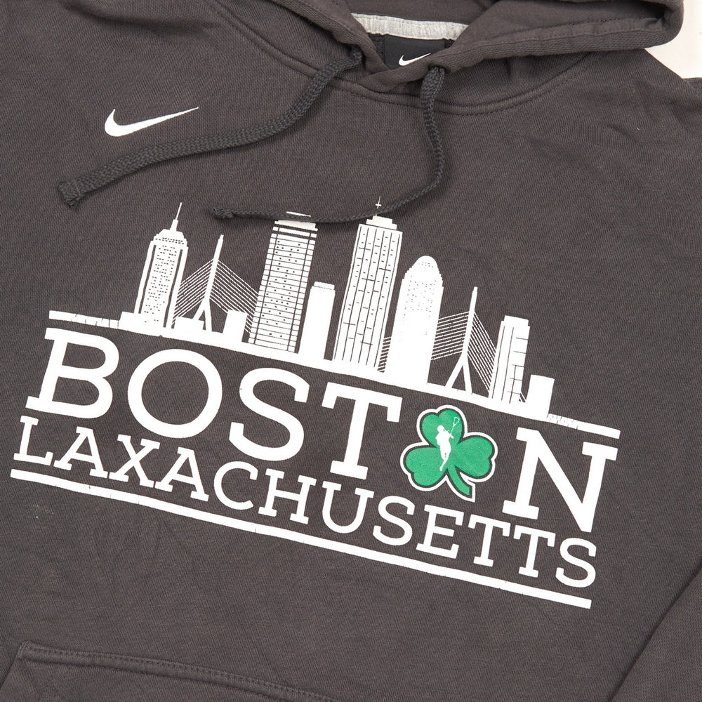 Vintage Nike Boston Celtics Hoodie Grey Large