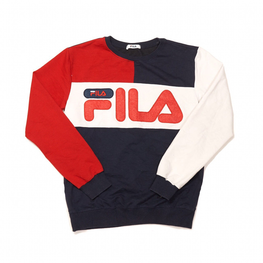 Vintage Fila Sweatshirt Navy XS