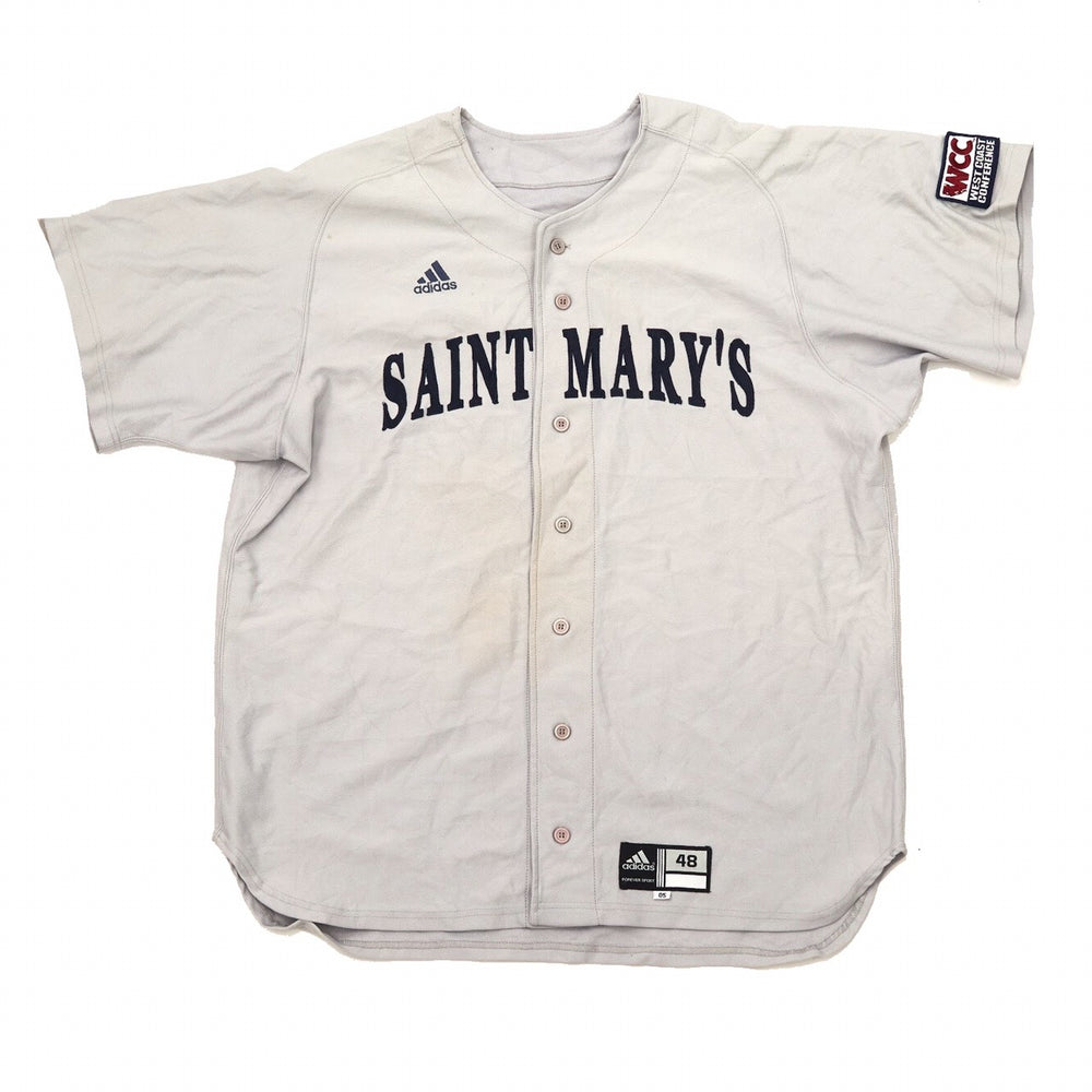 Vintage Saint Mary's Baseball Jersey Grey XL – jellygarms