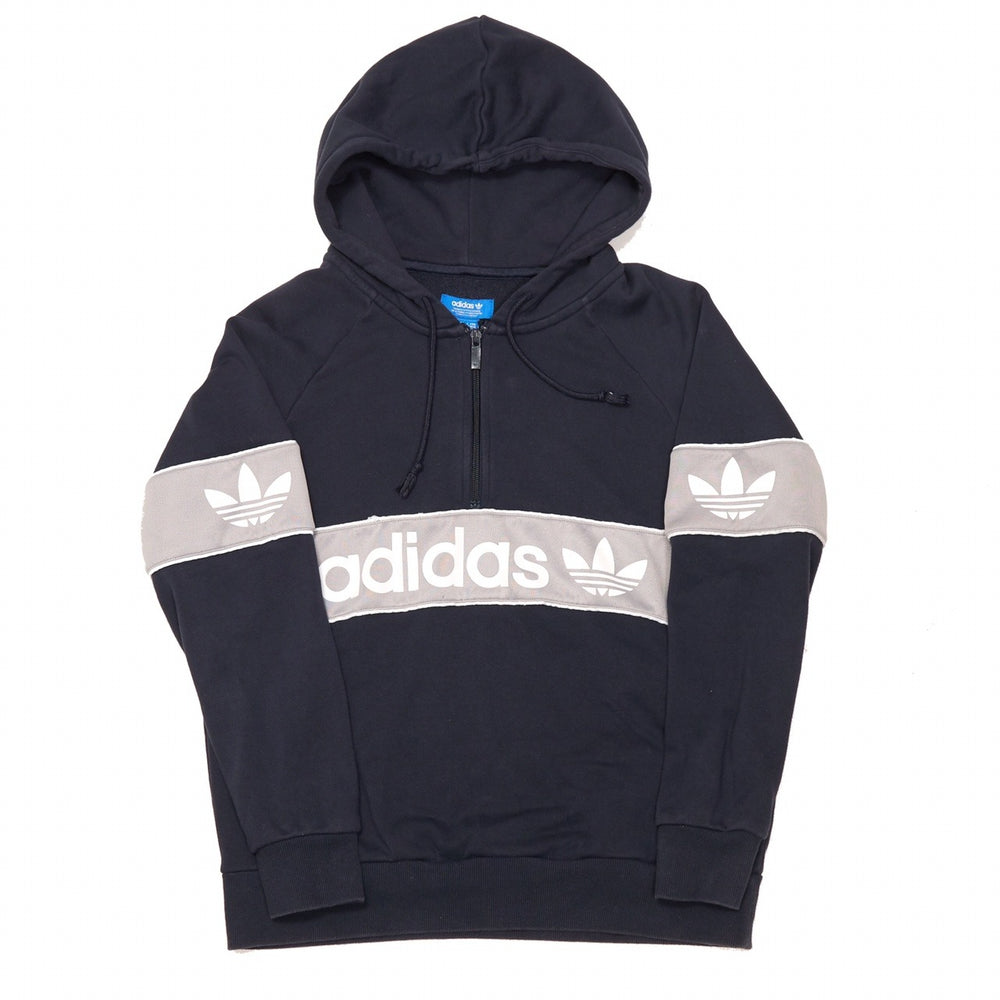
            
                Load image into Gallery viewer, Vintage Adidas 1/4 Zip Hoodie Navy Small
            
        