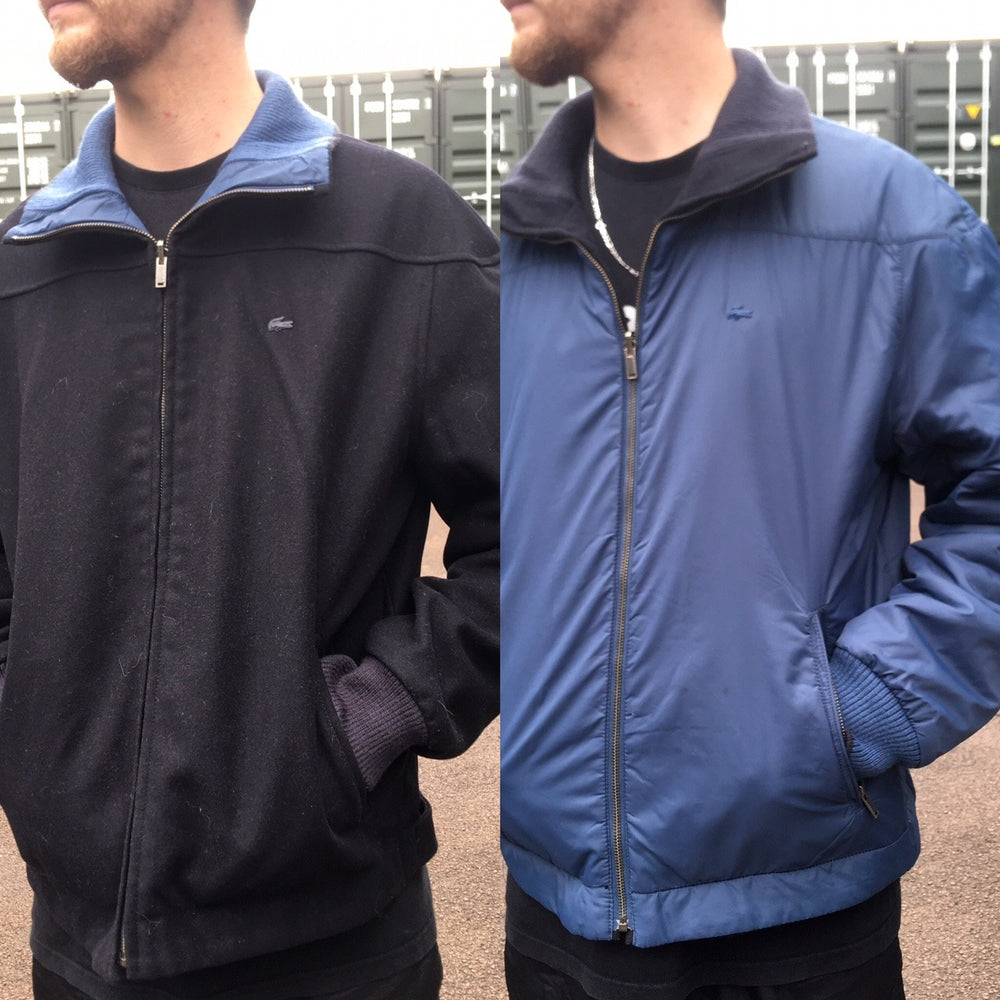 
            
                Load image into Gallery viewer, Lacoste Reversible Jacket Blue Large
            
        