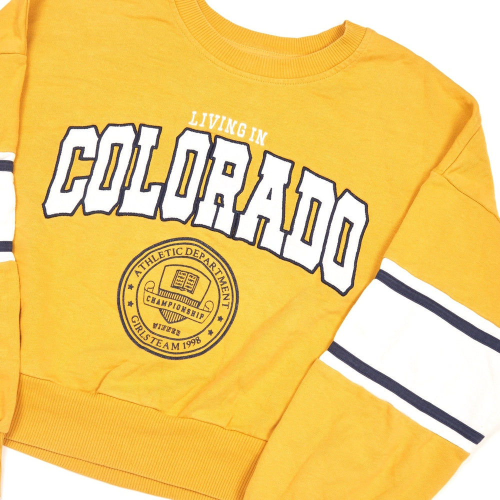 Vintage Colorado Sweatshirt Yellow Small