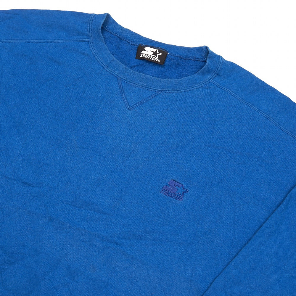 Vintage Starter Sweatshirt Blue Large