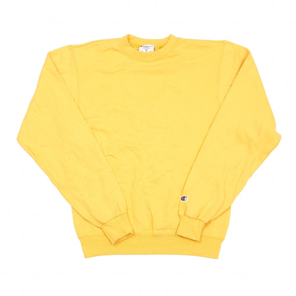 Vintage Champion Sweatshirt Yellow XS