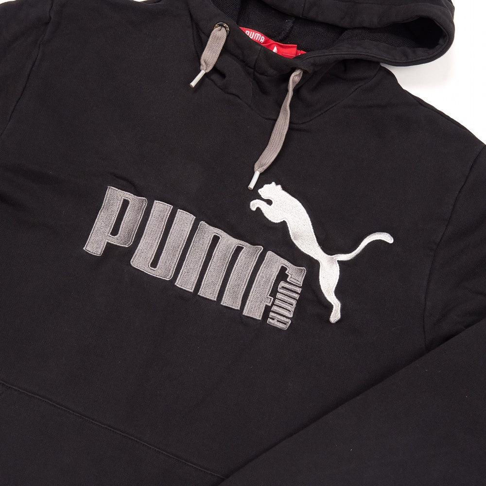 Vintage Puma Hoodie Black Small