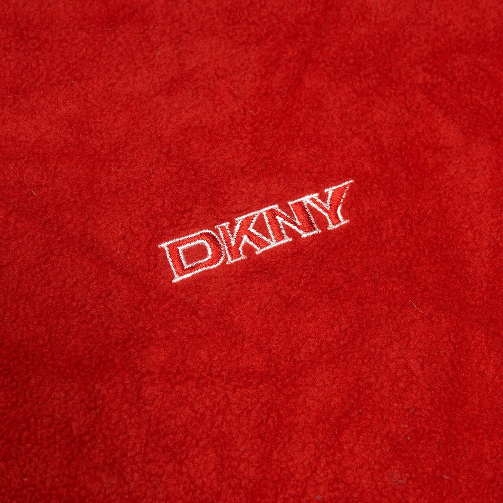 Vintage DKNY 1/4 Zip Red Large