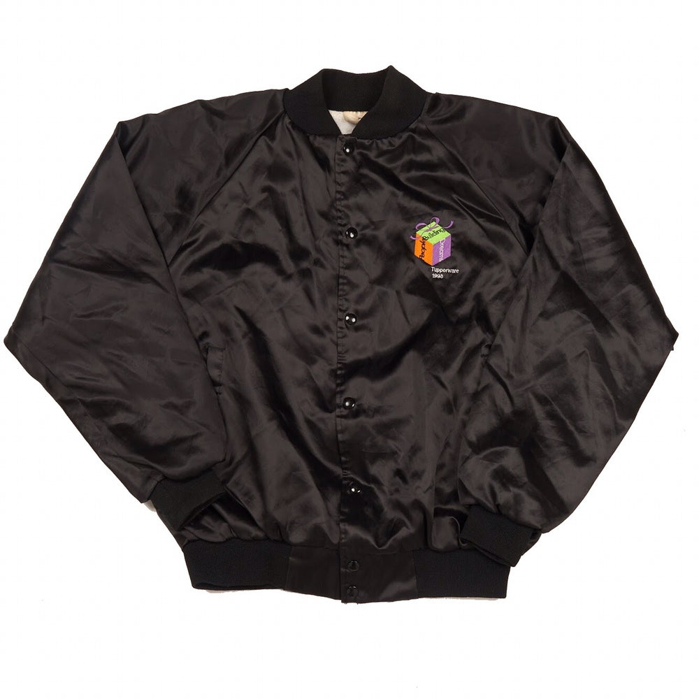 Vintage 90s Varsity Jacket Black Large