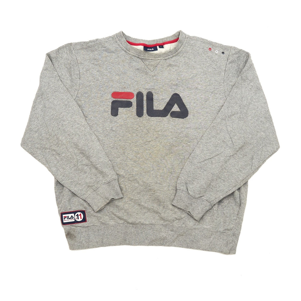 
            
                Load image into Gallery viewer, Vintage Fila Sweatshirt Grey Large
            
        
