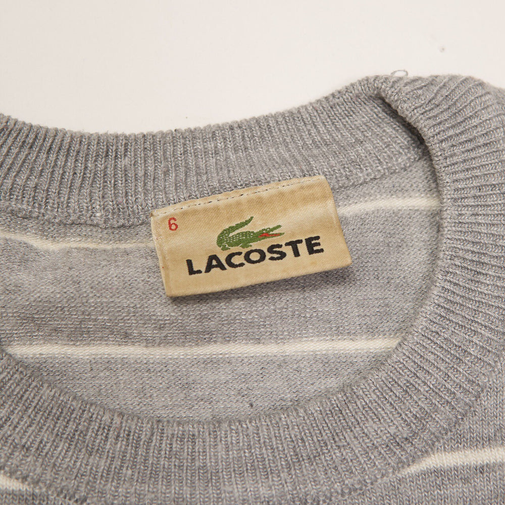 Vintage Lacoste Jumper Grey Small
