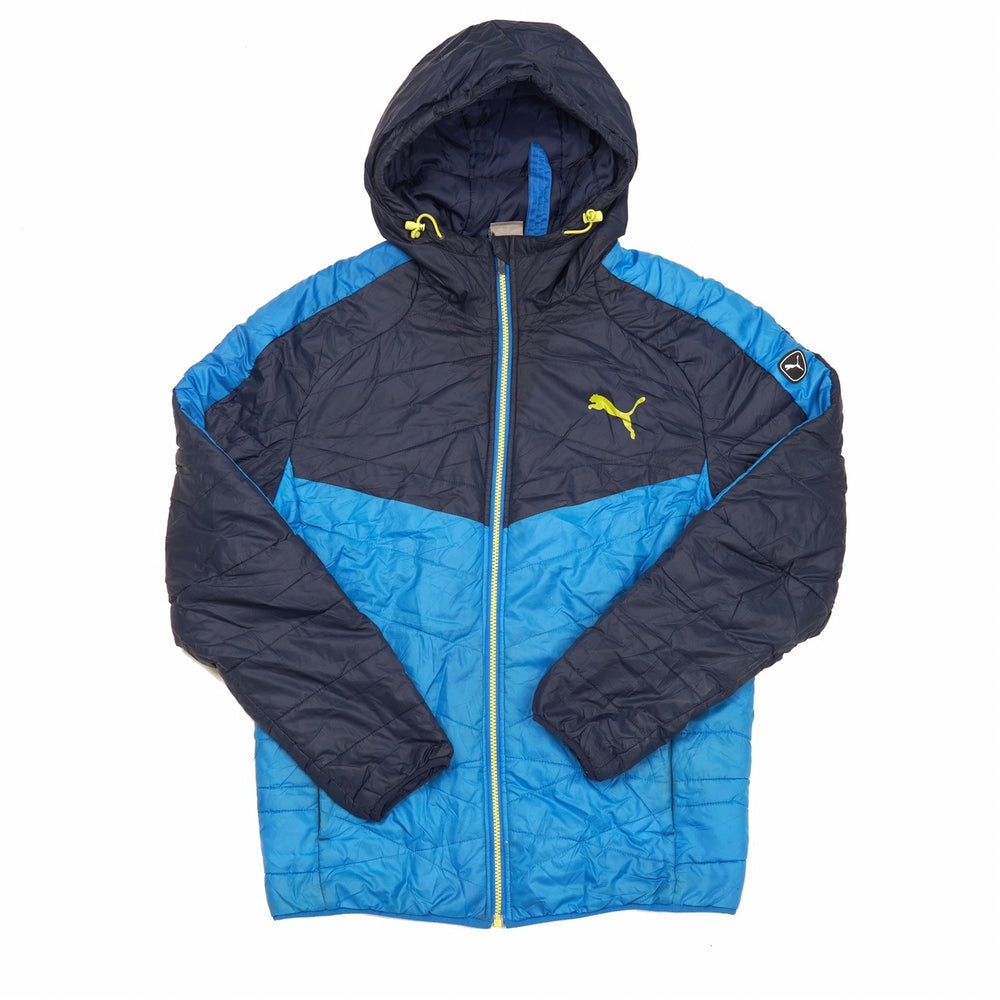 
            
                Load image into Gallery viewer, Vintage Puma Puffer Jacket Blue Small
            
        