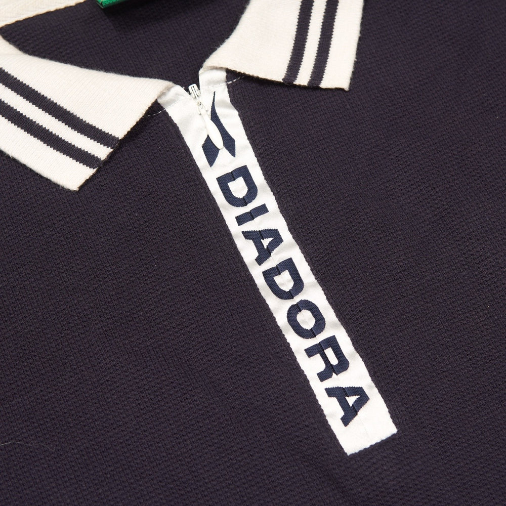 Vintage Diadora Polo Shirt Navy XL