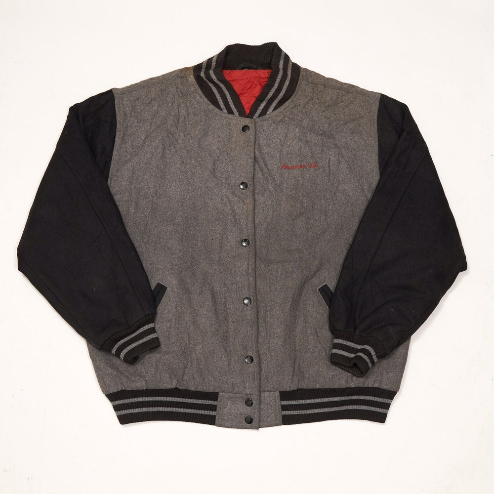 
            
                Load image into Gallery viewer, Vintage American Varsity Jacket Black Large
            
        