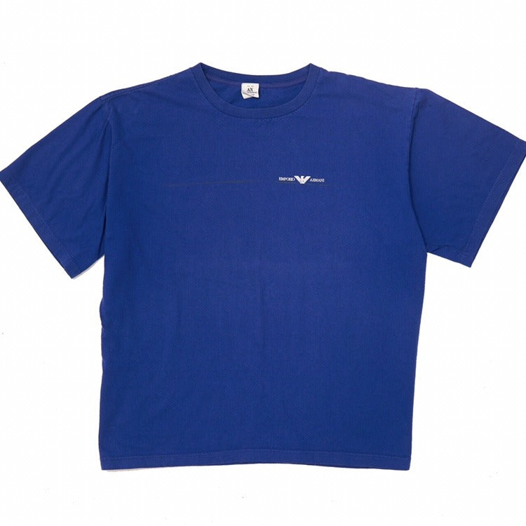 
            
                Load image into Gallery viewer, Vintage Armani T-Shirt Blue XL
            
        