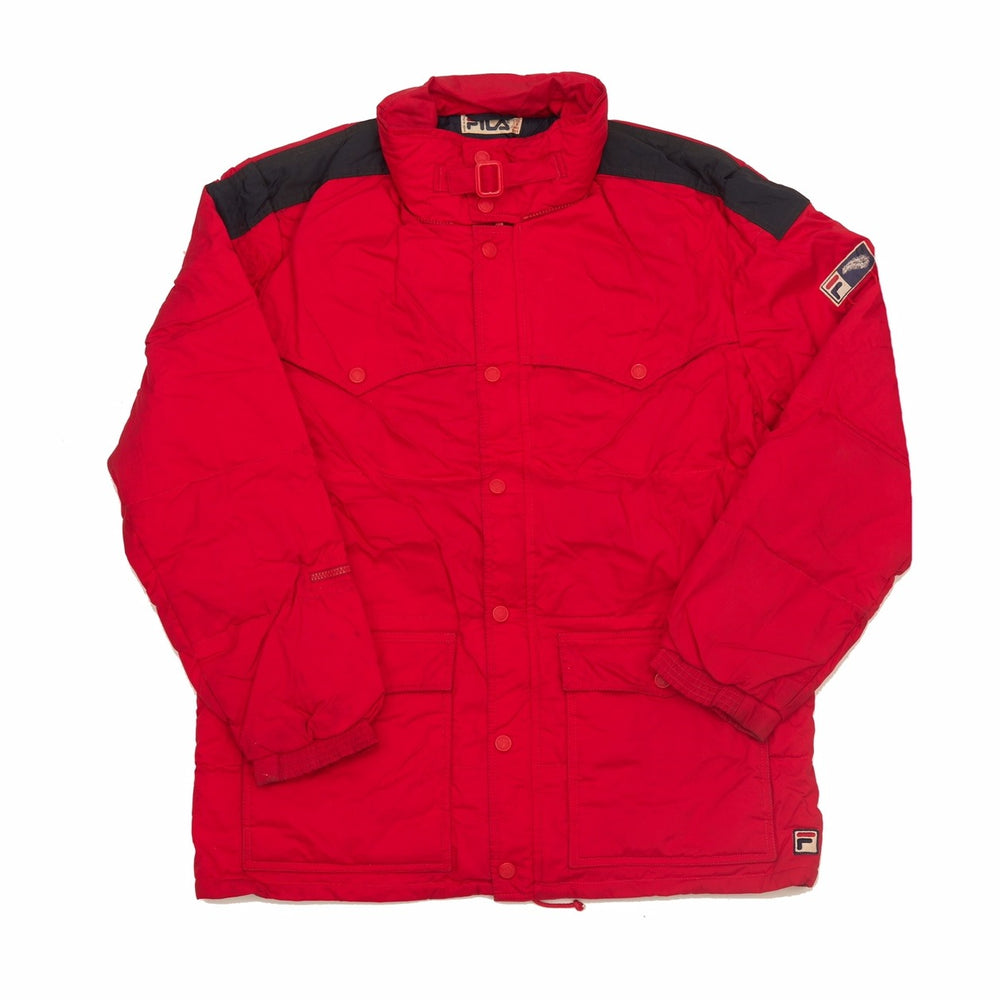 
            
                Load image into Gallery viewer, Vintage Fila Coat Red Large
            
        