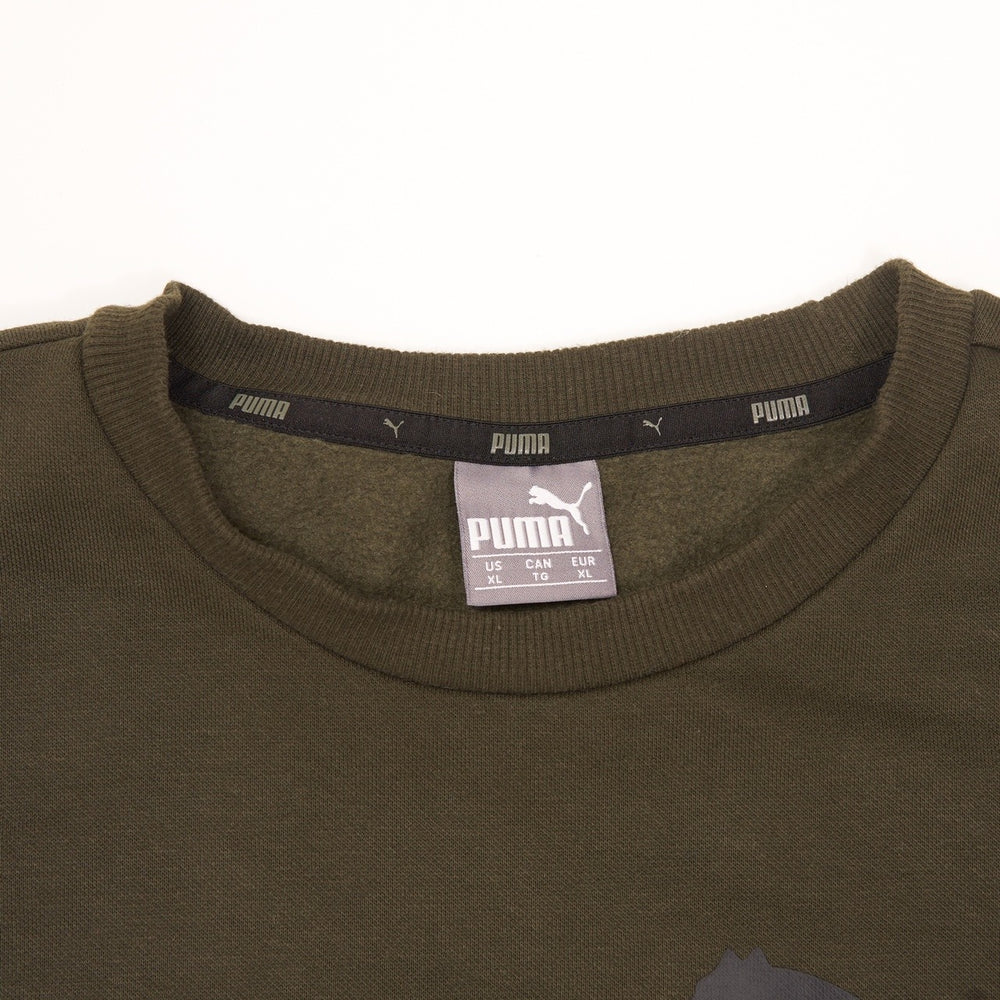 Vintage Puma Sweatshirt Green XL