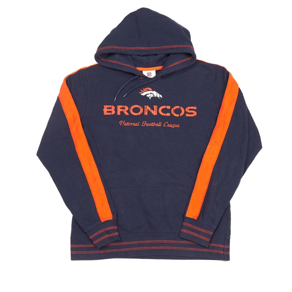 
            
                Load image into Gallery viewer, Vintage Broncos NFL Hoodie Navy Small
            
        
