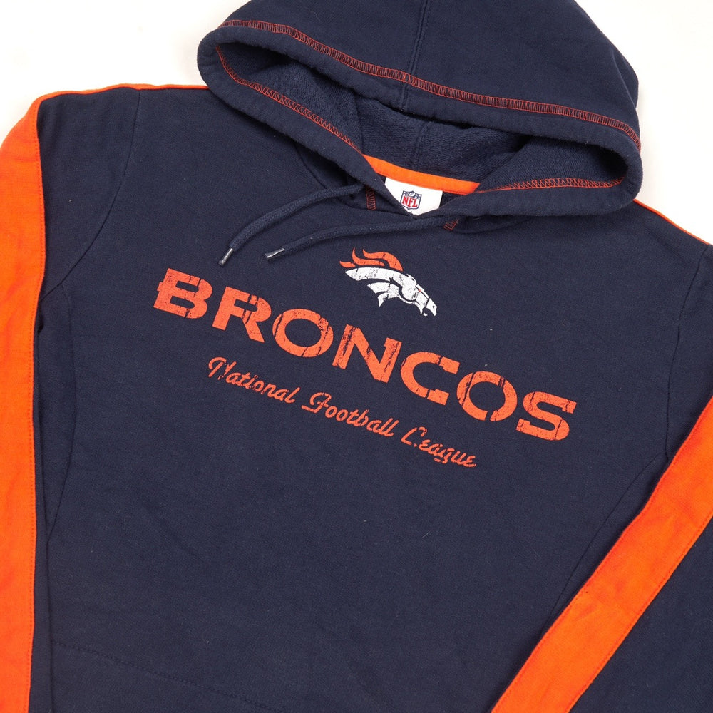 
            
                Load image into Gallery viewer, Vintage Broncos NFL Hoodie Navy Small
            
        