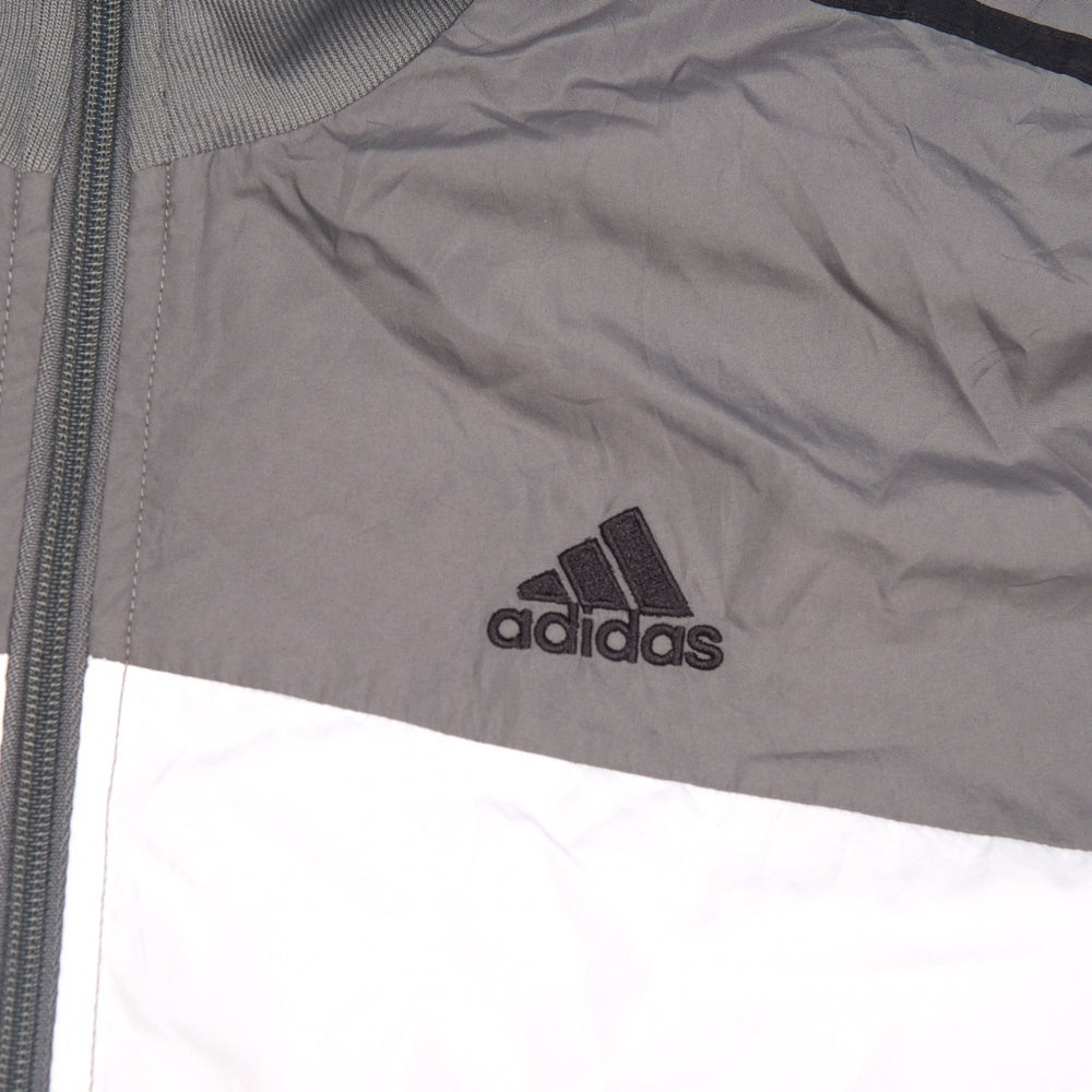Vintage Adidas Track Jacket Grey Small