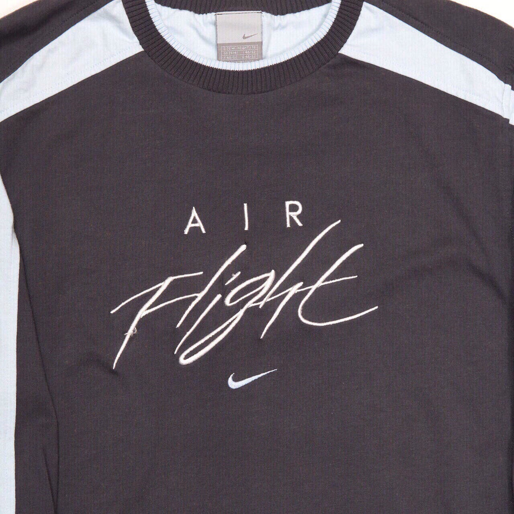 Vintage Nike Air Flight T-Shirt Grey Small