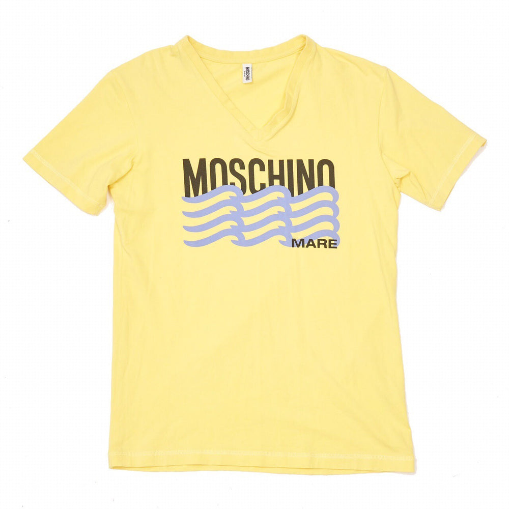 Vintage Moschino T-Shirt Yellow Small